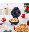 Dash Gingerbread Mini Waffle Maker In Red Metallic
