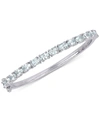 MACY'S AQUAMARINE BANGLE BRACELET (6-1/3 CT. T.W.) IN STERLING SILVER