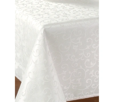 Lenox Opal Innocence 60" X 140" Oblong Tablecloth In Platinum