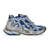 Balenciaga Runner Low-top Sneakers In Navy White Black Grey
