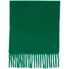 AMI ALEXANDRE MATTIUSSI GREEN BRUSHED ALPACA OVERSIZED SCARF