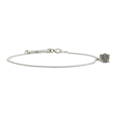 Pearls Before Swine Silver Spliced Raw Diamond Bracelet In 925 Silver/white Dia