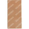 Balenciaga Womens Beige Logo-intarsia Wool Scarf In Camel,white