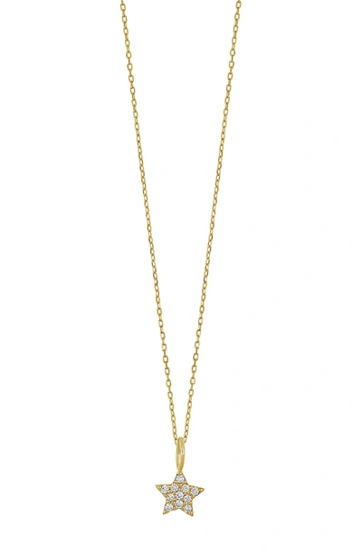 Bony Levy Bl Icons 18k Yellow Gold Pave Diamond Mini Star Pendant Necklace