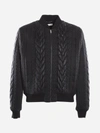 SAINT LAURENT TEDDY JACKET IN NYLON,653851 Y989L1001