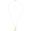 Aliita Dino Esmeralda 9kt Gold Necklace In Gold