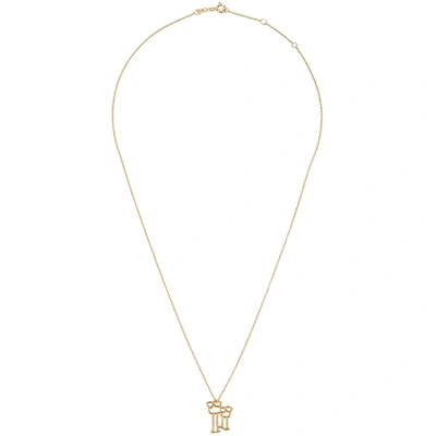 Aliita 9kt Yellow Gold Familia Necklace In Not Applicable