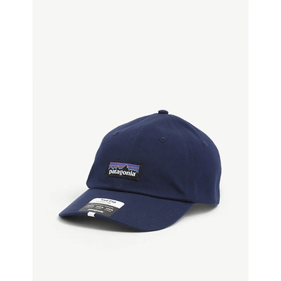 Patagonia Men's Classic Navy P-6 Label Trad Logo-patch Organic-cotton And Netplus ™ Baseball Cap