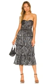 Lovers & Friends Mya Midi Dress In Pewter