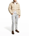 BRUNELLO CUCINELLI MEN'S ENGLISH RIB CASHMERE DOWN JACKET,PROD244500063
