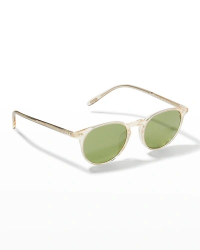 Oliver Peoples Men's Riley 49mm Sunglasses In Buff