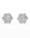 A. LINK 18K WHITE GOLD PAVE AND 2 LUMINOUS DIAMOND EARRINGS,PROD240940478