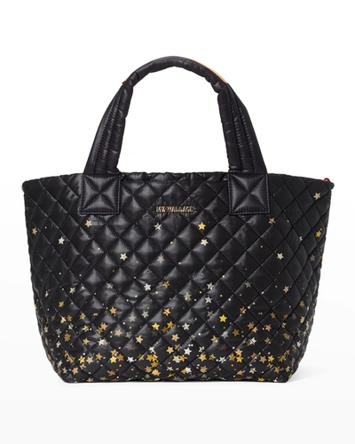 Mz Wallace Small Metro Deluxe Star-print Quilted Tote Bag In Ombre Star