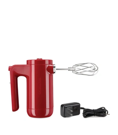 Kitchenaid Cordless Hand Mixer In Red