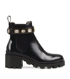 GUCCI EMBELLISHED STRAP ANKLE BOOTS 60,13437072