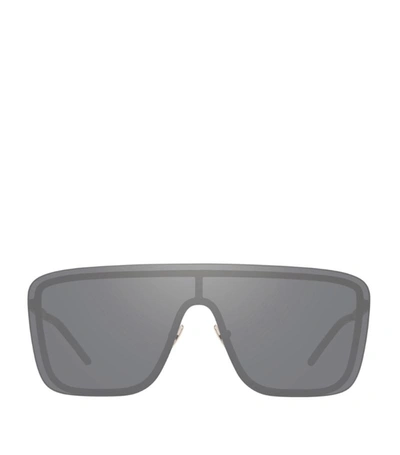 Saint Laurent Aviator Sunglasses In Black