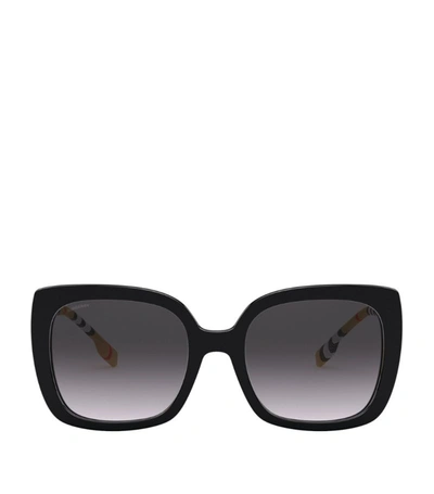 Burberry Oversized Square Sunglasses In Black