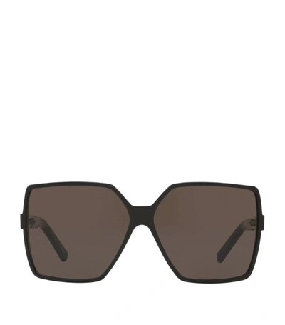 Saint Laurent Betty Oversized Square Acetate Sunglasses In Black