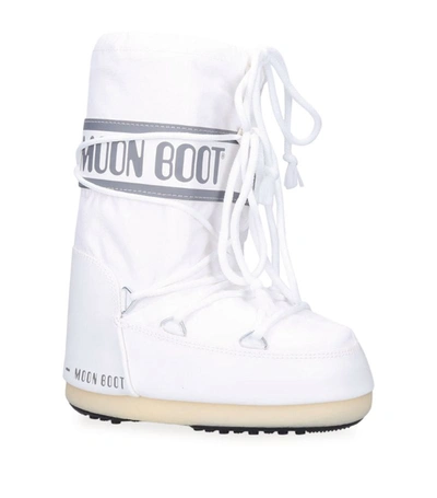 Moon Boot Nylon Classic Snow Boots In White