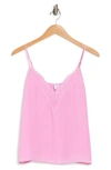 Melrose And Market Lace Cami In Pink Chiffon