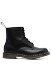 Dr. Martens' 1460 Abruzzo Leather Ankle Boots In Schwarz
