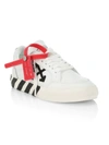 OFF-WHITE LITTLE KID'S LOW-TOP VULCANIZED LEATHER trainers,400014735145