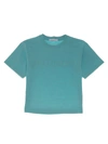 Helmut Lang Cotton Cropped T-shirt In Pool