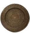 American Atelier Set Of 4 Brown Rattan Round Chargers