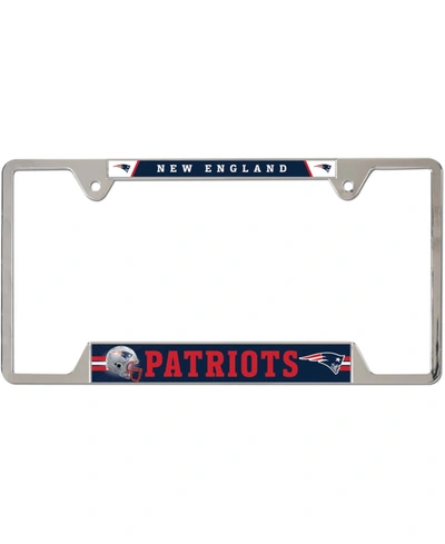 Wincraft Multi New England Patriots Chrome Plated Metal License Plate Frame