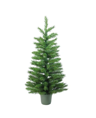 Northlight 3' Potted Norway Spruce Artificial Christmas Walkway Tree In Green