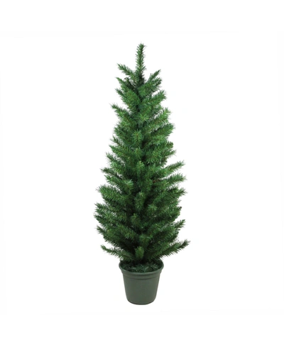 Northlight 4' Potted Virginia Pine Artificial Walkway Christmas Tree In Green