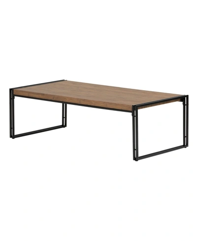 South Shore Gimetri Coffee End Table In Rust