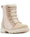 SOREL WOMEN'S LENNOX LACE COZY LUG SOLE BOOTIES WOMEN'S SHOES