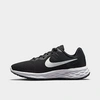 Nike Women's Revolution 6 Next Nature Wide Width Running Sneakers From Finish Line In Black/dark Smoke Grey/cool Grey/white