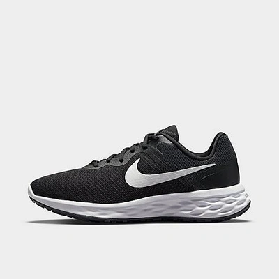 Nike Women's Revolution 6 Next Nature Wide Width Running Sneakers From Finish Line In Black/dark Gray/white