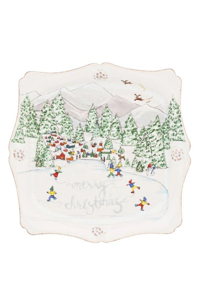 Juliska Berry & Thread North Pole Ceramic Sweets Tray In Multi