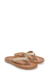 Olukai Paniolo Flip Flop In Tapa/ Sahara