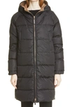 MAX MARA SPORTL REVERSIBLE HOODED QUILTED DOWN PUFFER COAT,949612166000040