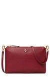 TORY BURCH KIRA PEBBLED LEATHER WALLET CROSSBODY BAG,61385