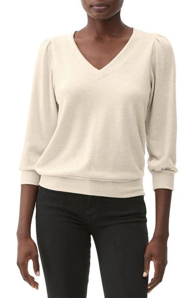 Michael Stars Gabriella V-neck Sweater In Golden