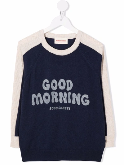 Molo Kids' Good Morning Jumper In Blue