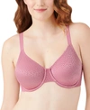 Wacoal Women's Back Appeal Underwire Bra 855303 In Heather Rose