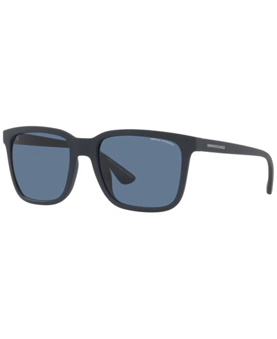 Armani Exchange Men's Sunglasses, Ax4112su 55 In Matte Blue