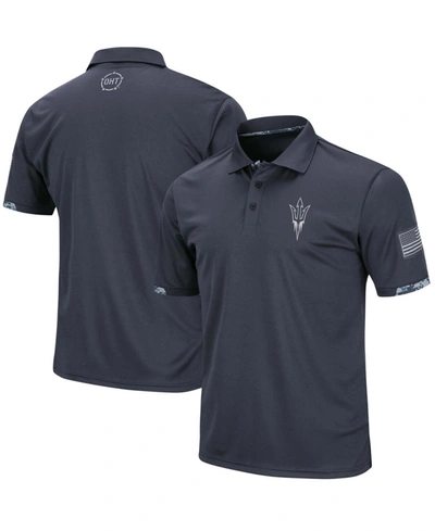 Colosseum Men's Charcoal Arizona State Sun Devils Oht Military-inspired Appreciation Digital Camo Polo Shirt