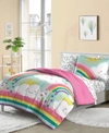 DREAM FACTORY RAINBOW FLARE TWIN COMFORTER SET, SET OF 5