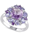 Macy's Amethyst (1-7/8 Ct. T.w.) & Tanzanite (1 Ct. T.w.) In Sterling Silver In Amethyst