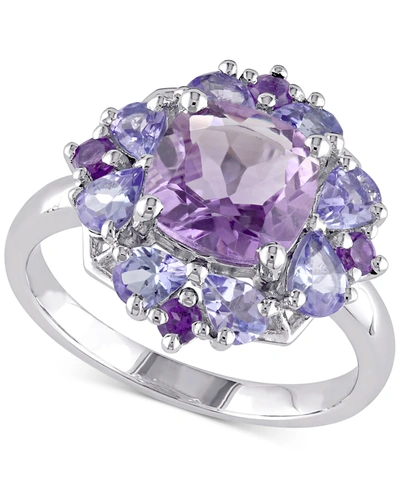 Macy's Amethyst (1-7/8 Ct. T.w.) & Tanzanite (1 Ct. T.w.) In Sterling Silver