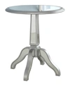 BEST MASTER FURNITURE INWOOD PARK MIRRORED ROUND SIDE TABLE