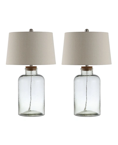 Safavieh Caden Table Lamp, Set Of 2 In Clear