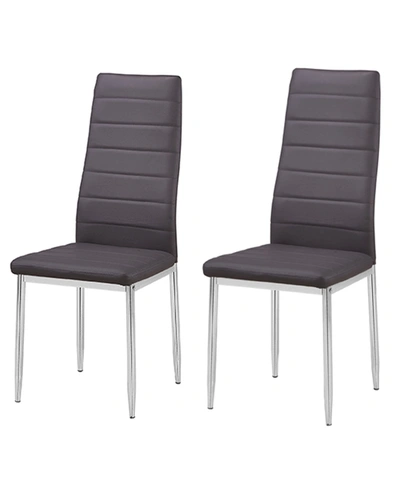 Best Master Furniture Chapman Modern Living Side Chairs, Set Of 2 In Gray